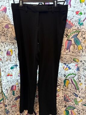 Necessary Objects flat front low rise straight leg dress pant